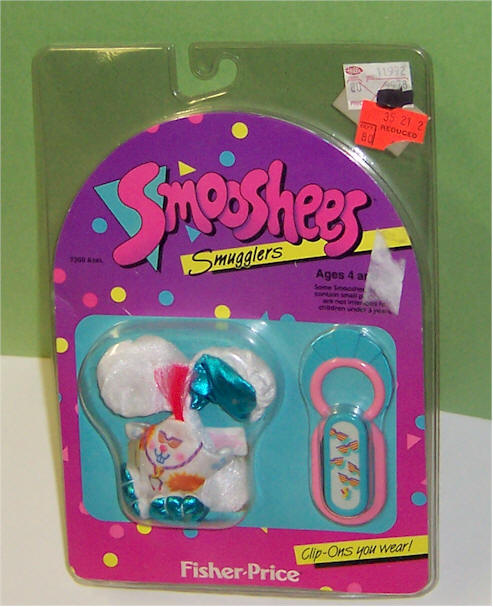 Smooshees Dottie Kitten Smugglers Clip-ons you Wear Fisher Price 1988 Cat New 
